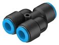 PUSH-IN Y-FITTING, 12MM, 25MM QSY-16-12