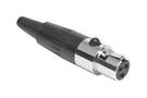 XLR CONN, RCPT, 3POS, CABLE AG3F