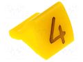 Markers; Marking: 4; 1.7÷3.5mm; H: 7mm; A: 6mm; -30÷100°C; leaded KURANT MZ-1/4
