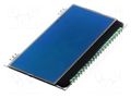 Display: LCD; alphanumeric; STN Negative; 20x4; blue; 66x38.1mm DISPLAY VISIONS EADOGM204B-A