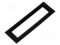 Frontal bezel; Dim: 79.5x25mm; 63.5x12.8mm; ABS; Colour: black DISPLAY VISIONS EA017-1UKE