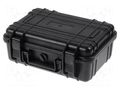 Case; tool case; black; ABS; 260x180x100mm; IP67 NEWBRAND NB-45-1-B
