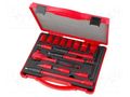 Wrenches set; insulated,socket spanner; 1kVAC; 16pcs. NEWBRAND NB-KEYISO-S01