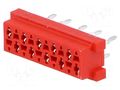 Connector: Micro-MaTch; socket; female; PIN: 10; straight; THT; 2x5 TE Connectivity 1-215079-0/C