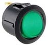 ROCKER SW, SPST, 24VDC, GREEN, PANEL MP004435