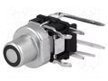 Switch: keypad; Pos: 2; SPST-NO; 0.05A/12VDC; silver; LED; blue; THT HIGHLY ELECTRIC PB6156RSL-4-102