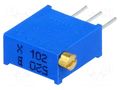 Potentiometer: mounting; multiturn; 1kΩ; 500mW; THT; ±10%; linear SR PASSIVES T910X-1K
