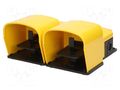 Switch: foot; Stabl.pos: 1; (SPST-NO + SPST-NC) x2; 6A/250VAC PIZZATO ELETTRICA PC2-2