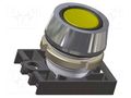 Switch: push-button; 22mm; Stabl.pos: 1; yellow; IP65; flat; NEK22 PROMET NEK22M-UKG