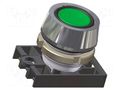 Switch: push-button; 22mm; Stabl.pos: 1; green; IP65; flat; NEK22 PROMET NEK22M-UKZ
