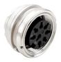 CIRCULAR CONNECTOR, RECEPTACLE, 8 POSITION, PANEL T 3507 400