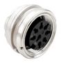 CIRCULAR CONNECTOR, RECEPTACLE, 8 POSITION, PANEL T 3507 400