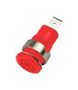 CONN, BANANA JACK, 4MM, RED, PANEL MP770560