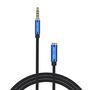 Cable Audio TRRS 3.5mm Male to 3.5mm Female Vention BHCLH 2m Blue, Vention BHCLH