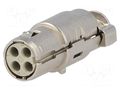 Connector: HDC; female; Han Modular Quintax; PIN: 4; UL94V-0 HARTING 09150043113