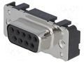 Connector: D-Sub; PIN: 9; socket; female; straight; THT; M3 HARTING 09661116501