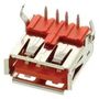 USB CONN, 2.0 TYPE B, R/A RCPT, 4POS, TH USBR-B-S-F-O-TH