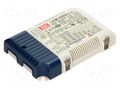 Power supply: switching; LED; 42W; 2÷100VDC; 350÷1050mA; IP20; LCM MEAN WELL LCM-40DA
