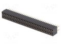 Connector: pin strips; socket; female; PIN: 64; straight; THT; 2x32 CONNFLY DS1065-08-2X32S8BV