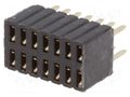 Connector: pin strips; socket; female; PIN: 14; straight; THT; 2x7 CONNFLY DS1065-08-2X7S8BV