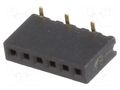 Connector: pin strips; socket; female; PIN: 6; SMT; straight; 1A CONNFLY DS1065-02-1X6S8BS