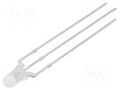 LED; blue/yellow; 3mm; 30°; Front: convex; 2.9÷3.6/1.9÷2.6VDC OPTOSUPPLY OSYBHC3132A