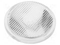 LED lens; round; colourless; 15/45° OPTOSUPPLY OS-LRI2015X45S