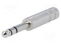 Connector: Jack 6,3mm; plug; male; stereo; ways: 3; straight; 6.4mm CLIFF FM1044