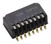 DIP SWITCH, 0.025A, 24V, 8POS, SMD TDP08H1SBD1