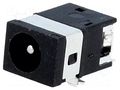 Connector: DC supply; socket; male; 1A; horizontal; SMT; bulk; MINI CLIFF FC68145S