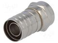 Connector: F; plug; male; crimped; for cable; straight; 8.5mm Goobay FC-100/8
