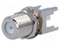 Connector: F; socket; female; THT; for panel mounting; straight YIZN Jiangsu Tengyu Electronics co. FC-016