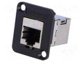 Coupler; EH; Cat: 5e; shielded; RJ45 socket,both sides SWITCHCRAFT EHRJ45P5ES