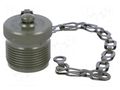 Protection cover; external thread,threaded joint; olive; MS/DS AMPHENOL DS25042-14D