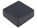 Enclosure: with panel; 1593; X: 66mm; Y: 66mm; Z: 27.5mm; ABS; black HAMMOND HM-1593JBK