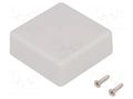Enclosure: multipurpose; X: 50mm; Y: 50mm; Z: 20mm; 1551; ABS; grey HAMMOND HM-1551RGY