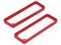 Frame for enclosure; ABS; 1455; Colour: red HAMMOND HM-1455LBRED