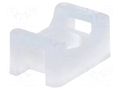 Holder; screw; polyamide; natural; B: 3mm; H: 7mm; L: 15mm; T: 5mm KSS WIRING HC-1
