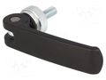 Lever; clamping; Thread len: 20mm; Lever length: 63mm; Body: black ELESA+GANTER GN927-63-M6-20-A