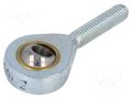 Ball joint; 5mm; M5; 0.8; right hand thread,outside; brass,steel ELESA+GANTER GN648.2-5-M5-N