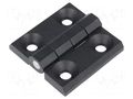 Hinge; Width: 60mm; zinc and aluminium alloy; black; H: 60mm ELESA+GANTER GN237-ZD-60-60-A