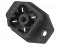 Connector: rectangular; G; socket; male; PIN: 4; 6A; 250V; IP65; black HIRSCHMANN G30A5M