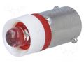 LED lamp; red; BA9S; 24VDC; 24VAC BRIGHTMASTER LLED-B9/24/R