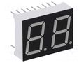 Display: LED; 7-segment; 14.22mm; 0.56"; No.char: 2; red; 11.2mcd WENRUN LDD056AUE-101