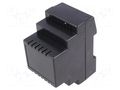 Enclosure: for DIN rail mounting; Y: 53mm; X: 91mm; Z: 70mm; ABS MASZCZYK KM-73-BK