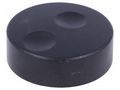 Knob; without pointer; plastic; Øshaft: 6mm; Ø39.6x13.5mm; black CLIFF K18B-50