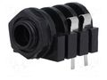 Connector: Jack 6,3mm; socket; female; mono; ways: 2; THT NINIGI JC-211