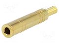 Connector: Jack 6,3mm; plug; female; stereo,with strain relief GOOBAY JC-133