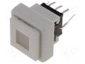 Switch: keypad; Pos: 2; DPDT; 0.1A/30VDC; white; LED; red/green; THT HIGHLY ELECTRIC PB6135FBL-13