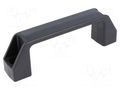 Holder; technopolymer PA; black; H: 41mm; L: 137mm; W: 26mm; F2: 2.5kN ELESA+GANTER M.443/140-8-CH-C9